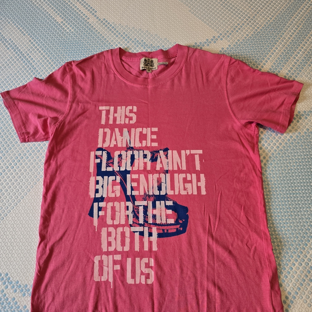 Vintage Juicy Couture Men's Pink Tee - Picture 3 of 8